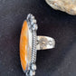 Southwestern Women's Navajo Spiny Oyster Ring | Sterling Silver | Sz 11.5 | Authentic Native American Handmade | 1001