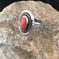 Navajo Coral Sterling Silver Ring | Sz 6 | Handmade Southwestern | 3485