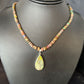 Southwestern Women's Green Opal Pendant Necklace | Sterling Silver | 17" | 14421