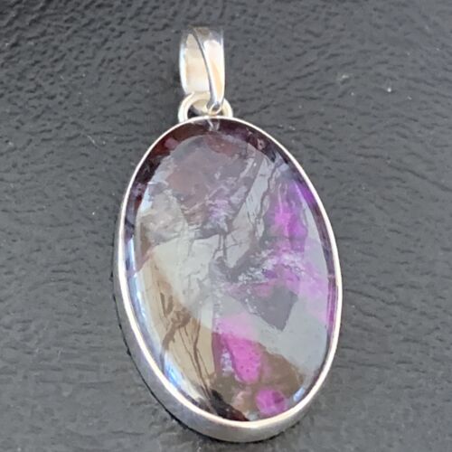 Navajo Purple Sugilite Pendant | Sterling Silver | 1.50" | Authentic Native American Handmade | 10933