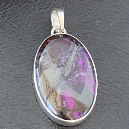 Navajo Purple Sugilite Pendant | Sterling Silver | 1.50" | Authentic Native American Handmade | 10933