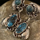 Handmade Navajo Spiderweb Turquoise Dangle Earrings | Sterling Silver | Authentic Native American | 2026