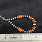 Native American Spiny Oyster Bead Earrings | Navajo Sterling Silver | 2" | 4341