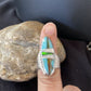 Navajo Multi-Color Opal & Turquoise Inlay Ring | Sterling Silver | Sz 7 | Authentic Native American Handmade | 1582