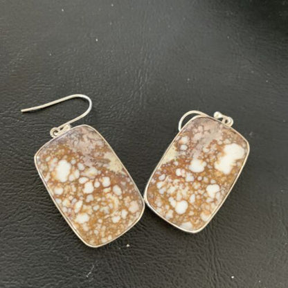 Southwestern Women's Navajo Wild Horse Earrings Set | Sterling Silver | Authentic Native American Handmade | 12030