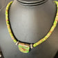 Navajo Green Gaspeite Turquoise Pendant | Sterling Silver | Authentic Native American Handmade | 13913