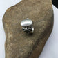 Navajo Women's White Mother of Pearl Ring | Sterling Silver | Sz 8.5 | Authentic Native American Handmade | 1712