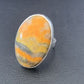 Navajo Bumble Bee Jasper Ring | Sterling Silver | Sz 8 Adjustable | Authentic Native American Handmade | 11543