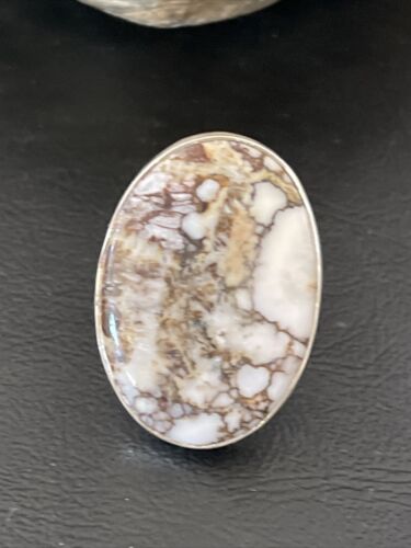 Navajo Wild Horse Turquoise Ring | Sterling Silver | Sz 9 | Authentic Native American Handmade | 10289