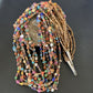 Southwestern Santo Domingo Red Coral Blue Turquoise Necklace | 10 Strand | 28" | 12454