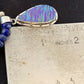 Southwestern Navajo Purple Opal Lapis Pendant Necklace | Sterling Silver | Authentic Native American Handmade | 592