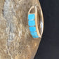 Navajo Blue Turquoise Inlay Band Ring | Sz 9.5 | Authentic Native American Handmade | 12395