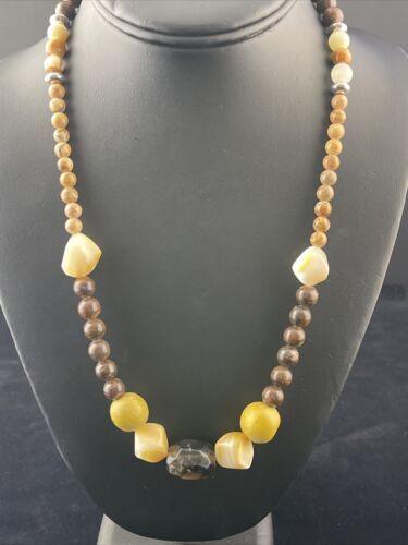 Southwestern Chunky Sterling Silver Necklace | Faceted Jasper Quartz | 20" | 10079