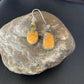 Native American Women's Navajo Bumblebee Jasper Earrings | Sterling Silver | Handmade | 12027