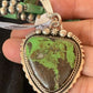 Navajo Pearls Sterling Silver Green Gaspeite Pendant Turquoise Necklace Set | Multi-Strand | 2986