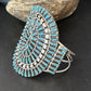 Navajo Blue Turquoise Cuff Bracelet | Sterling Silver | Authentic Native American Handmade | 14597