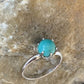 Navajo Blue Turquoise Ring | Sterling Silver | Sz 7 | Authentic Native American Handmade | 10769