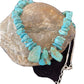 Navajo Blue Turquoise Nugget Beads Necklace | Sterling Silver | Authentic Native American Handmade | 22" | 1345