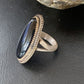 Native American Old Pawn Navajo Black Onyx Ring | Sterling Silver | Sz 7 | 11947