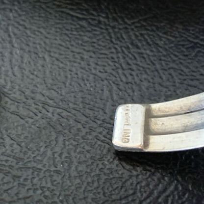 Navajo Stamped Cuff Bracelet | Sterling Silver | Authentic Native American Handmade | 1604 - Masha USA