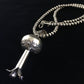 Navajo Sterling Silver Naja Necklace Pendant | 3" | Authentic Native American Handmade | 10048