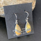 Native American Navajo Bumblebee Jasper Earrings Set | Sterling Silver | Authentic Handmade | 1562