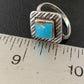 Navajo Blue Turquoise Ring | Sterling Silver | Sz 6.5 | Authentic Native American Handmade | 10776