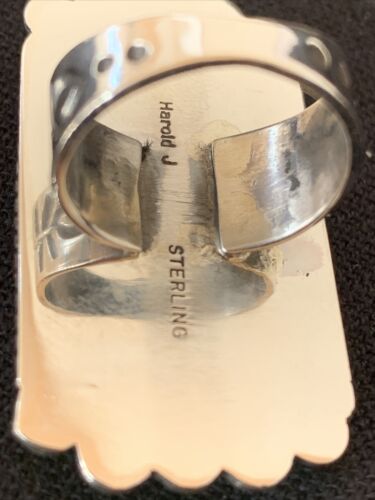 Native American Men's Navajo Spiny Oyster Ring | Sterling Silver | Sz 6.5 | 00999 - Masha USA