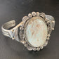 Navajo Dry Creek Turquoise Cuff Bracelet | Sterling Silver | Authentic Native American Handmade | 2118