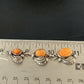 Stunning Handmade Navajo Orange Spiny Oyster Dangle Earrings | Sterling Silver | Authentic Native American | 1226