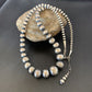 Navajo Pearls Sterling Silver Bead Necklace | Handmade Southwestern | 24" Length | 92124