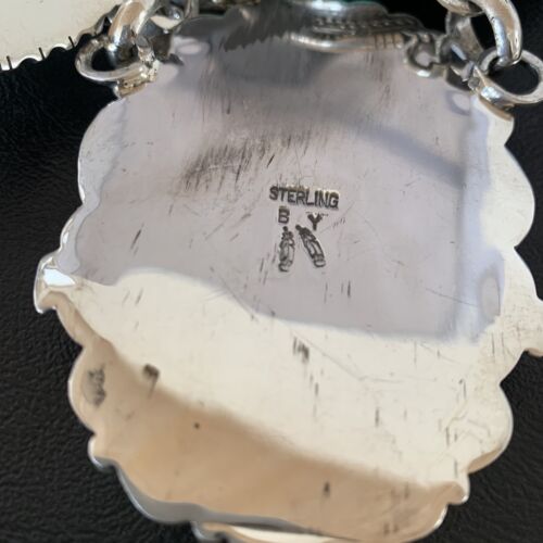 Navajo Royston Turquoise Choker Necklace | Sterling Silver | Authentic Native American Handmade | 11600