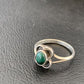 Southwestern Old Pawn Navajo Green Malachite Ring | Sterling Silver | Sz 7 | 10874
