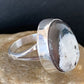 Native American Men's Navajo White Buffalo Turquoise Ring | Sterling Silver | Sz 8 | 1824