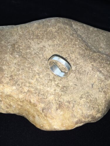 Native American Navajo Folded Sterling Silver Ring | Sz 7.5 | 10920