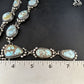 Navajo Golden Hills Turquoise Lariat Necklace | Sterling Silver | Authentic Native American Handmade | 14407