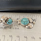 Handmade Navajo Spiderweb Turquoise Dangle Earrings | Sterling Silver Post | Authentic Native American | 1482