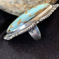 Native American Men's Blue Royston Turquoise Ring | Sterling Silver | Sz 10 | 746