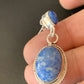 Navajo Denim Lapis Dangle Earrings | Sterling Silver | 1.1" | Authentic Native American Handmade | 1700