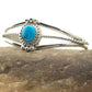 Navajo Blue Turquoise Children's Bracelet | Sterling Silver | Authentic Native American Handmade | 4375