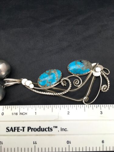 Navajo Spiny Oyster Turquoise Pendant Necklace | Sterling Silver | 22" | Authentic Native American Handmade | 2659