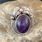 Native American Navajo Sterling Silver Purple Sugilite Ring | Sz 10 | 10444
