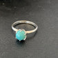 Navajo Blue Turquoise Ring | Sterling Silver | Sz 7 | Authentic Native American Handmade | 10769