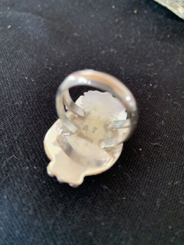 Native American Navajo Blue Turquoise #8 Ring | Sterling Silver | Sz 9.5 | 669