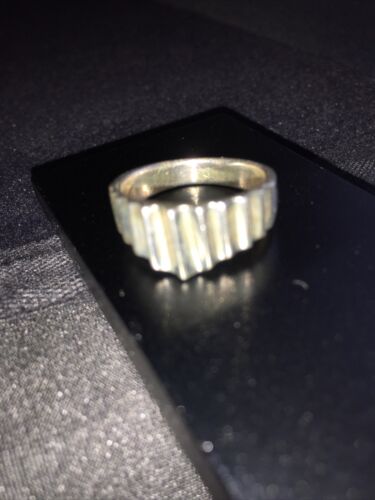 Native American Navajo Folded Sterling Silver Ring | Sz 7.5 | 10920
