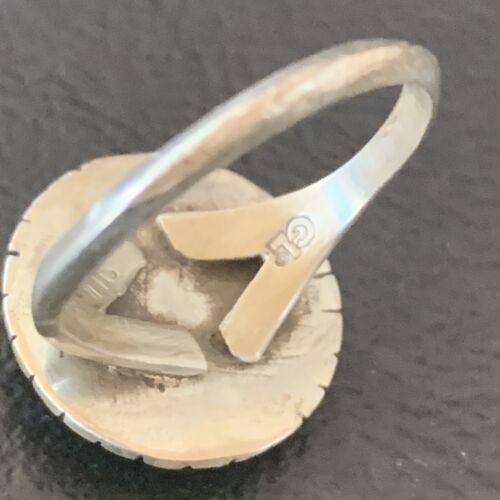 Navajo Purple Sugilite Pink Coral Inlay Ring | Sz 5.5 | Authentic Native American Handmade | 11173