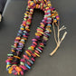 Native American Santo Domingo Mixed Color Shell Bead Necklace | 34" | 12002
