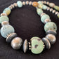 Authentic Native American Navajo Pearls Necklace | Sterling Silver Dry Creek Turquoise Beads | 21" | 1385