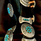 Men's Handmade Hopi Turquoise Concho Belt Buckle | Sterling Silver | 48" | 12292