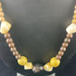 Southwestern Chunky Sterling Silver Necklace | Faceted Jasper Quartz | 20" | 10079